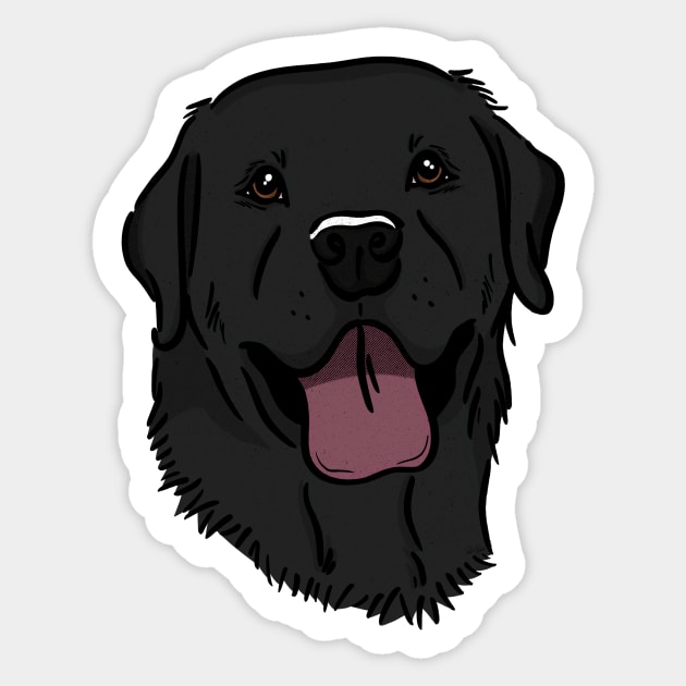 Black Lab Sticker by rmcbuckeye